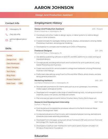 Resume example 3
