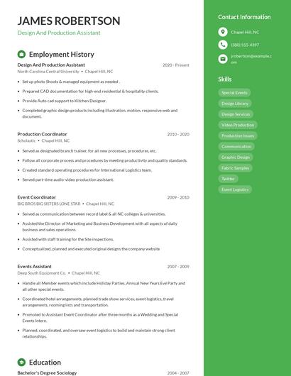 Resume example 4