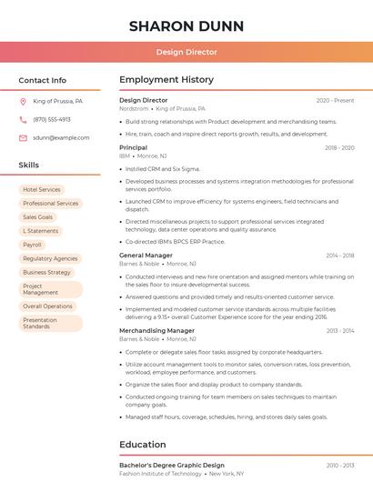 Resume example 3