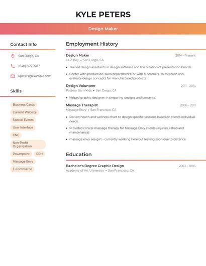 Design Maker Resume
