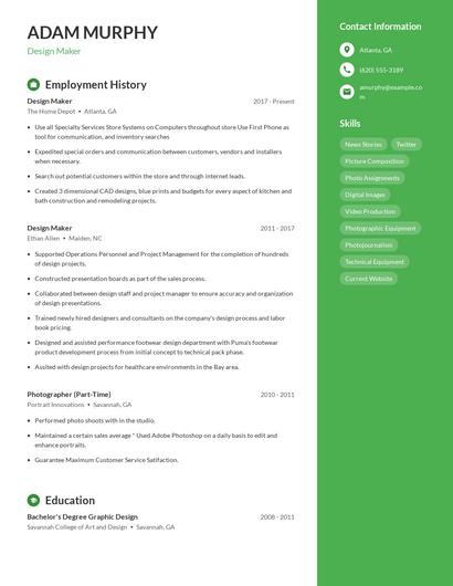 Design Maker Resume