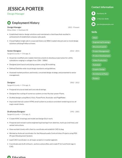 Resume example 5