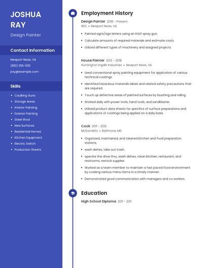 Design Painter Resume