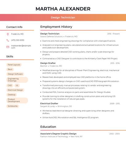 Resume example 3