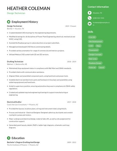 Resume example 5