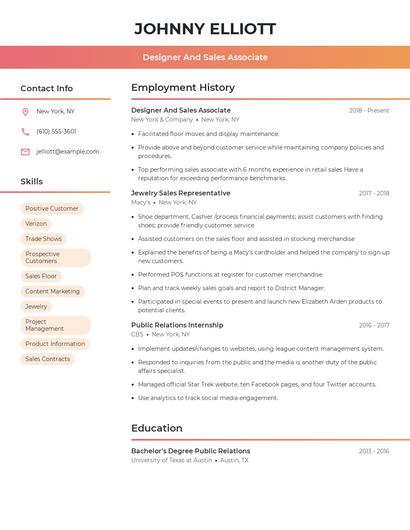 Resume example 3