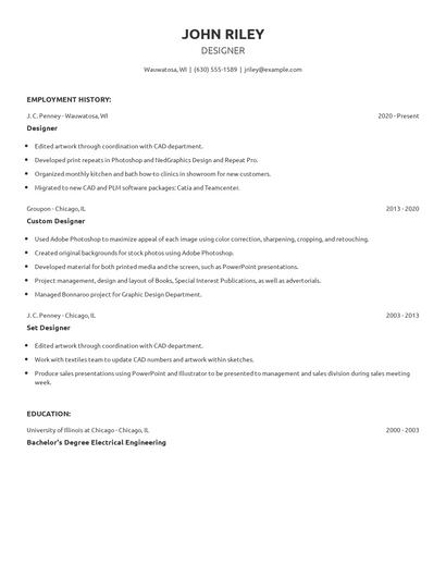 Designer Resume