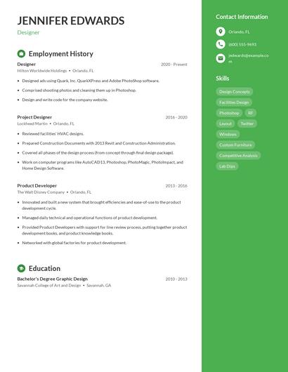 Designer Resume