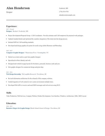 Designer Resume