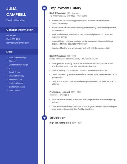 Resume example 5