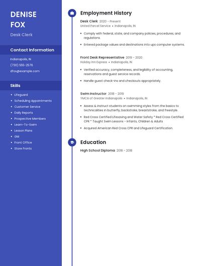 Resume example 4