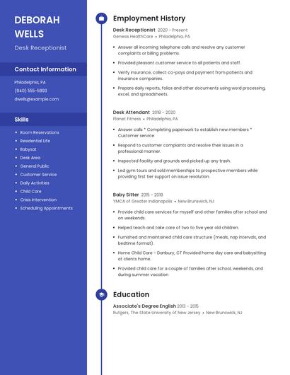 Resume example 5
