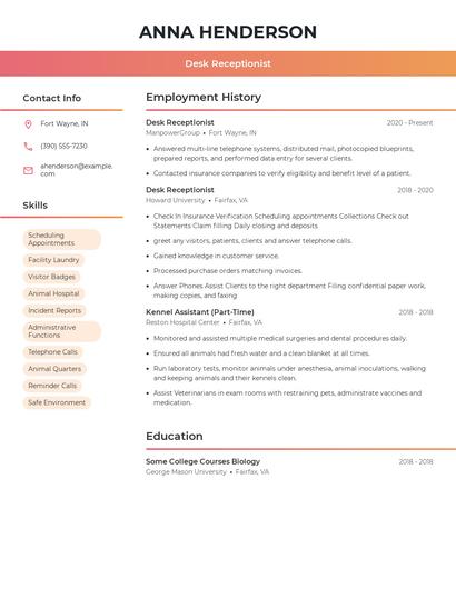 Resume example 3