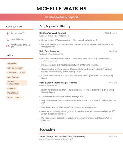 Resume example 3