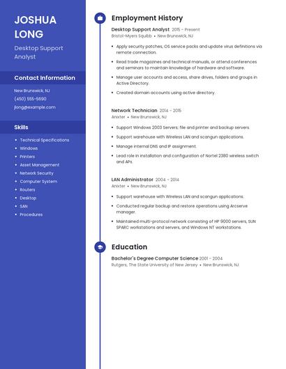 Resume example 4
