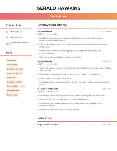 Resume example 3