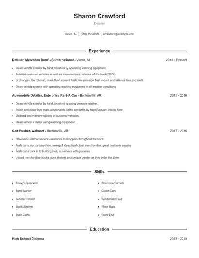 Resume example 1