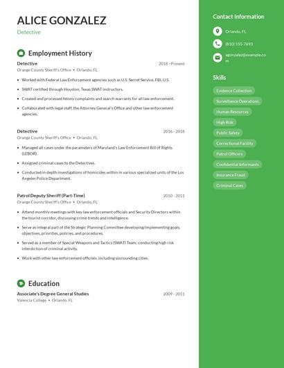 Resume example 5