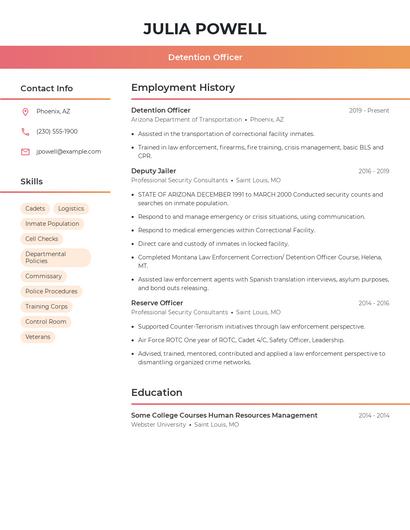 Resume example 3