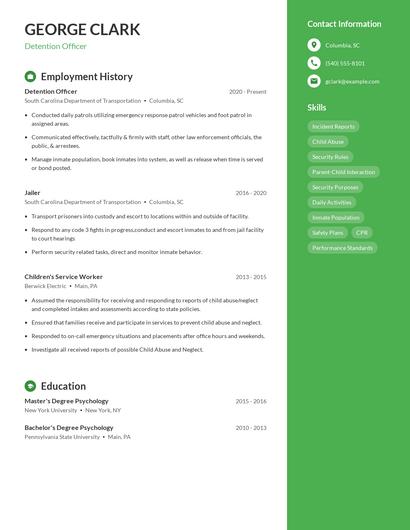 Resume example 4