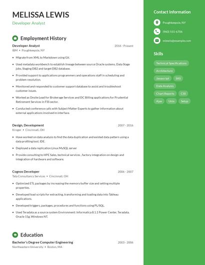 Resume example 4