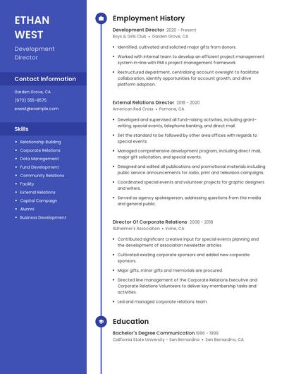 Resume example 5