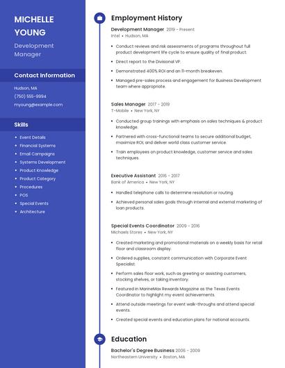 Resume example 5
