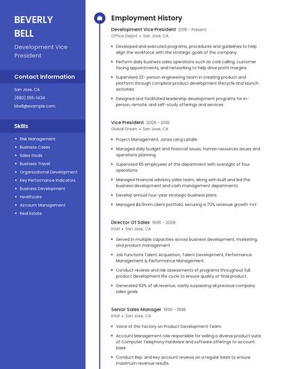 Resume example 4