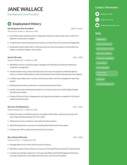 Resume example 5