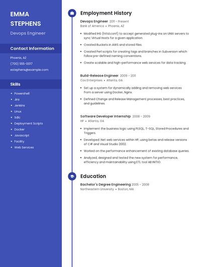 Devops Engineer Resume