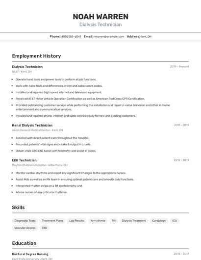 Resume example 2