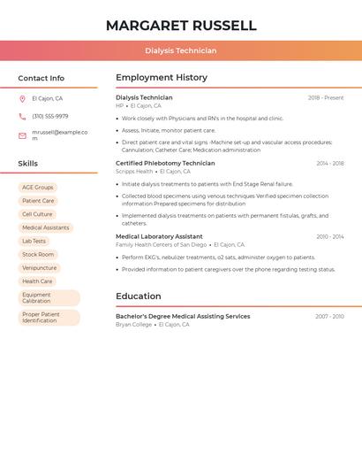 Resume example 3