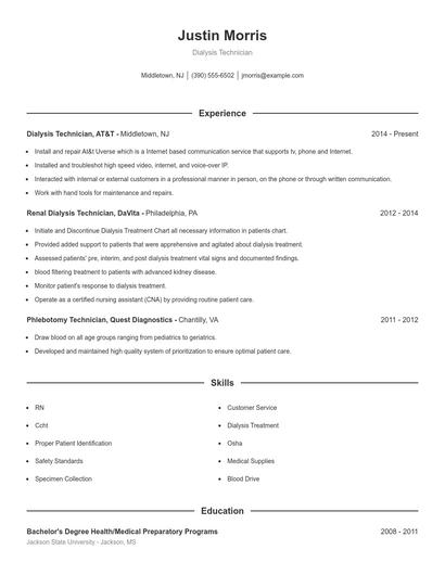 Resume example 1