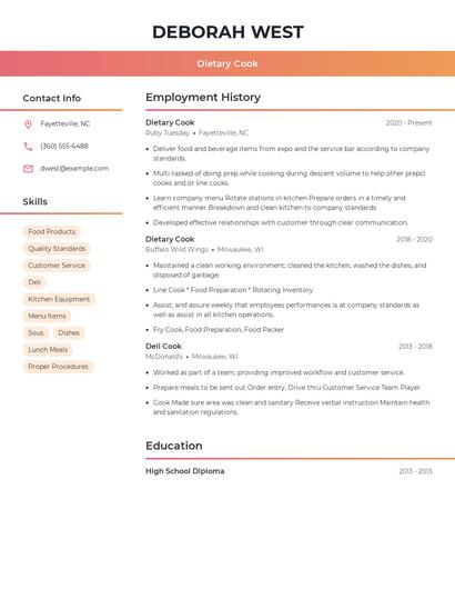 Resume example 3