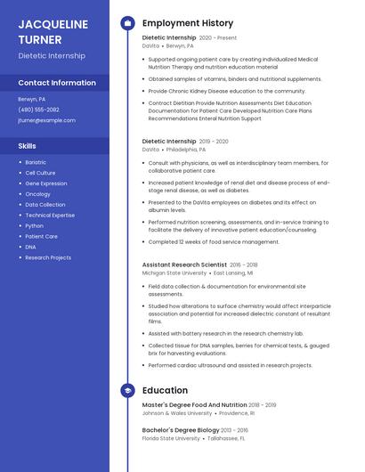 Resume example 5