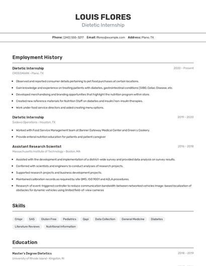 Resume example 2