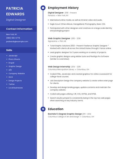 Digital Designer Resume