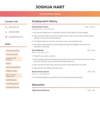 Resume example 3