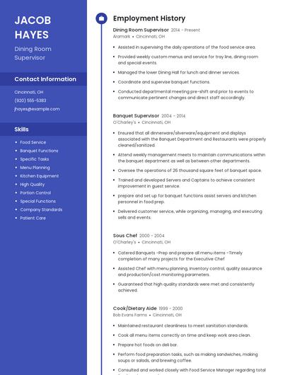 Resume example 5