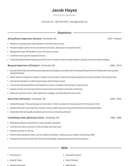Resume example 1