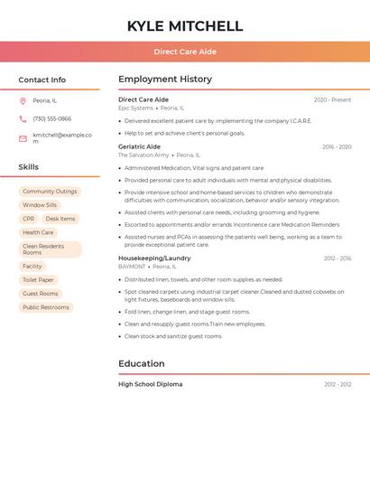Resume example 3