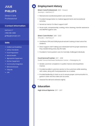 Resume example 4