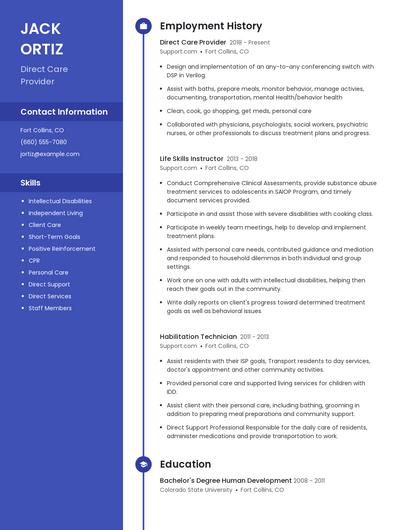 Resume example 4