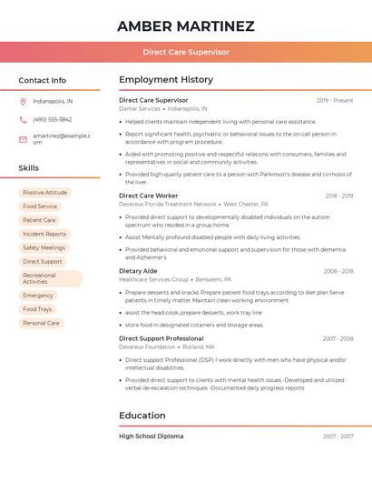 Resume example 3