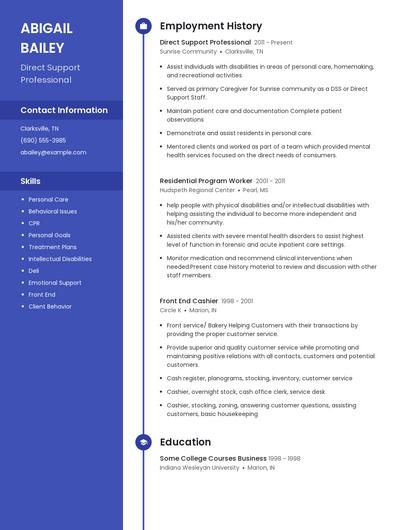 Resume example 5