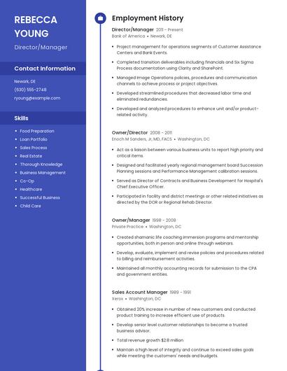 Resume example 4