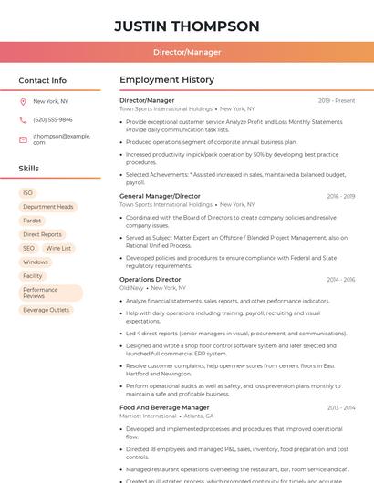 Resume example 3