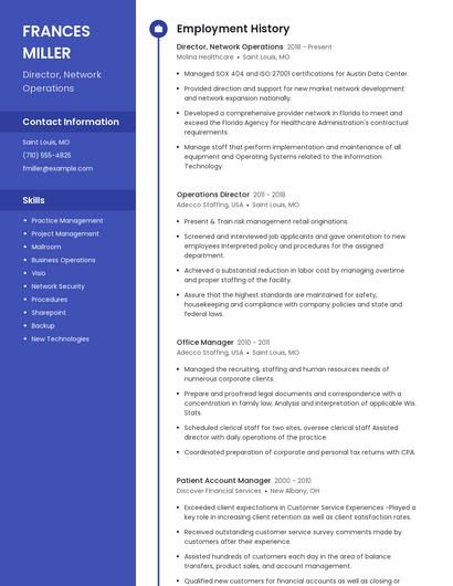 Resume example 4