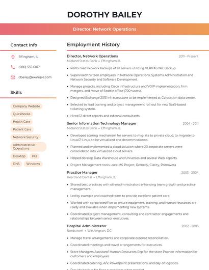 Resume example 3
