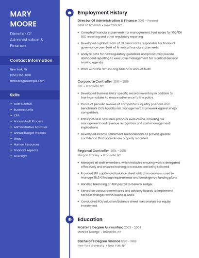 Resume example 5